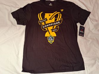 Los Angeles Galaxy 2024 MLS Cup Champions Fanatics Shirt; Men’s L