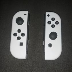 White Nintendo switch joy cons