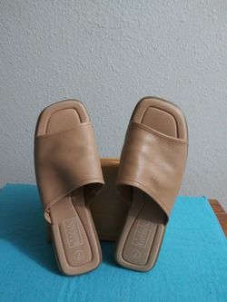 LADIES SHOES SLIDES LEATHER