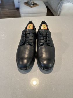 Amberjack Black Leather Dress Shoes 