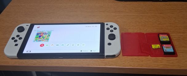 OLED Nintendo Switch, games & SD card