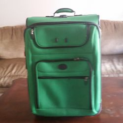 extra large green travel bag