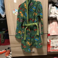 Toddler Kids Boys Small Ninja Turtles Bath Robe Clothing