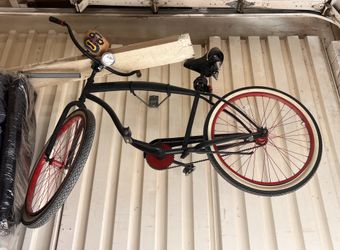 Men's 26" Beach Cruiser Bike Matte Black