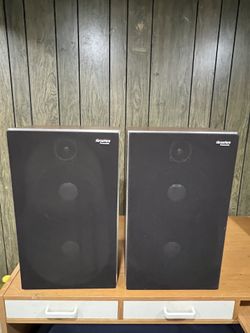 Vintage Panasonic Thrusters SB-1100 Passive Radiator Speaker System 2 Speakers