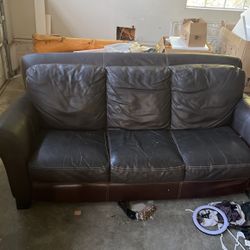 Leather Couch 