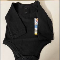 New Black Baby Overall 6-9 M