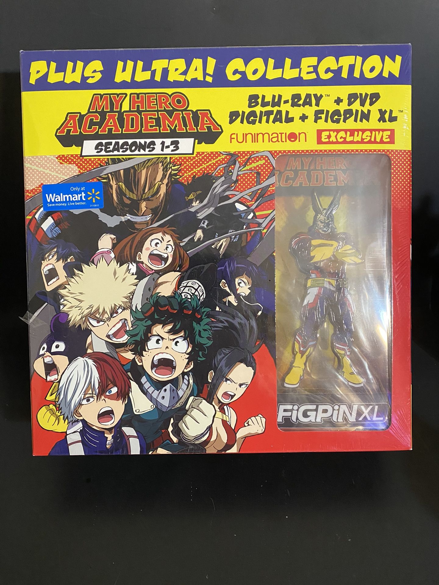My Hero Academia Plus Ultra Collection Blu-ray DVD Digital FiGPiN Walmart Exclusive