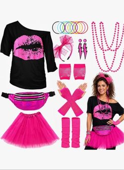 80s Outfit Costume- Large-new!