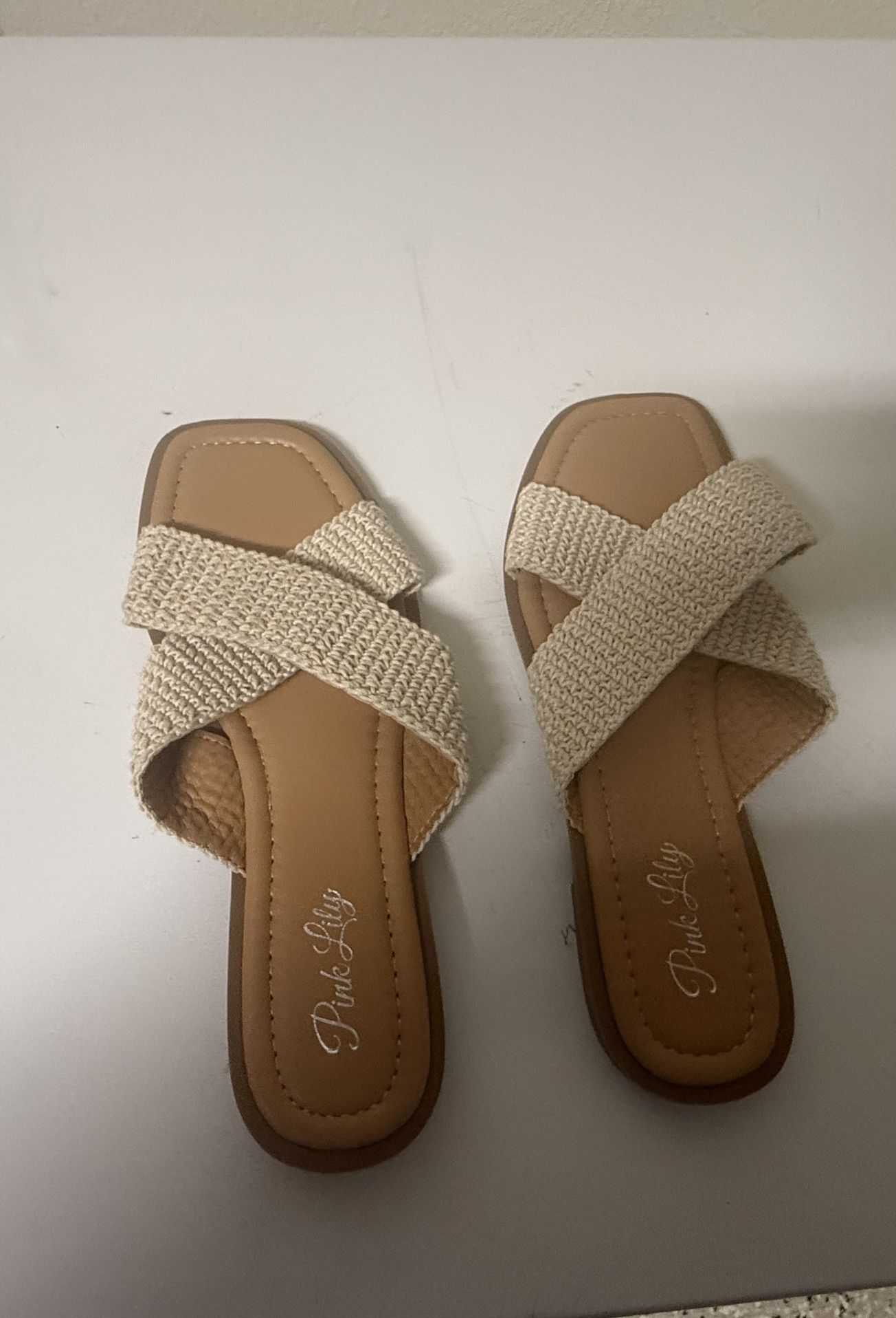 New Pink Lily Sandals