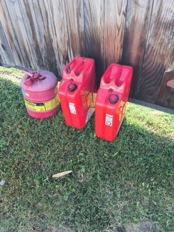 Metal gas cans