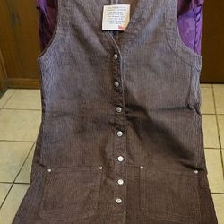 Ladies New Corduroy Jumper Dress 