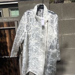 NWT BCBGeneration Embroidered Sheer Jacket