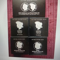 (6) MORGAN & PEACE MINT DOLLAR SET