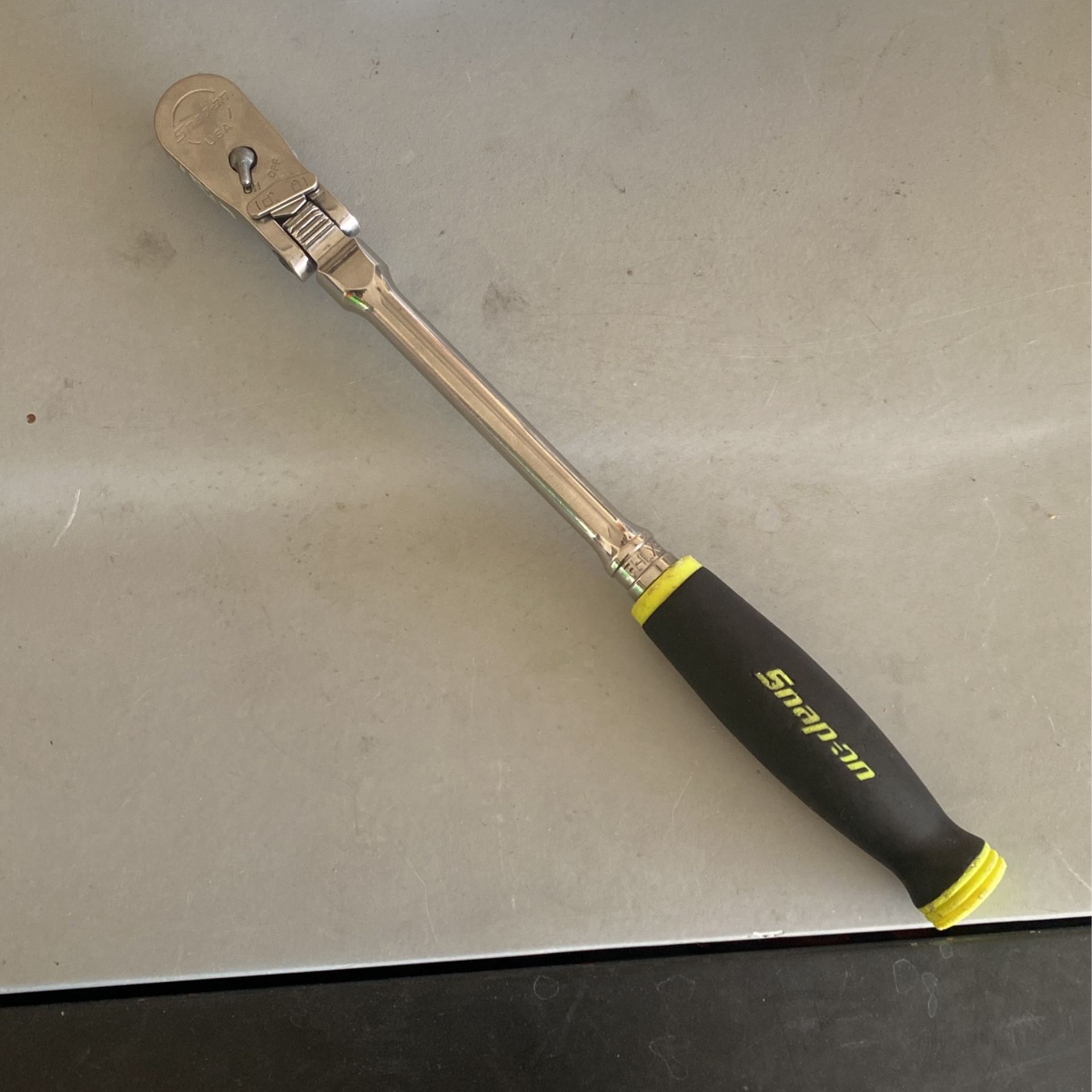 3/8 Snap On Ratchet Flex Head FHLX80B Used 13” Long