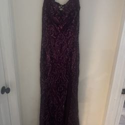 Windsor Burgundy Long Dress