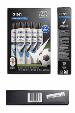 Men’s Degree - Men's 3 in 1 (4 Pack)