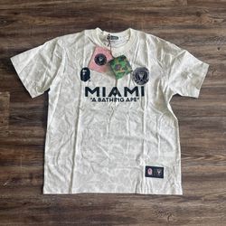 BAPE Inter Miami Camo Tee size M