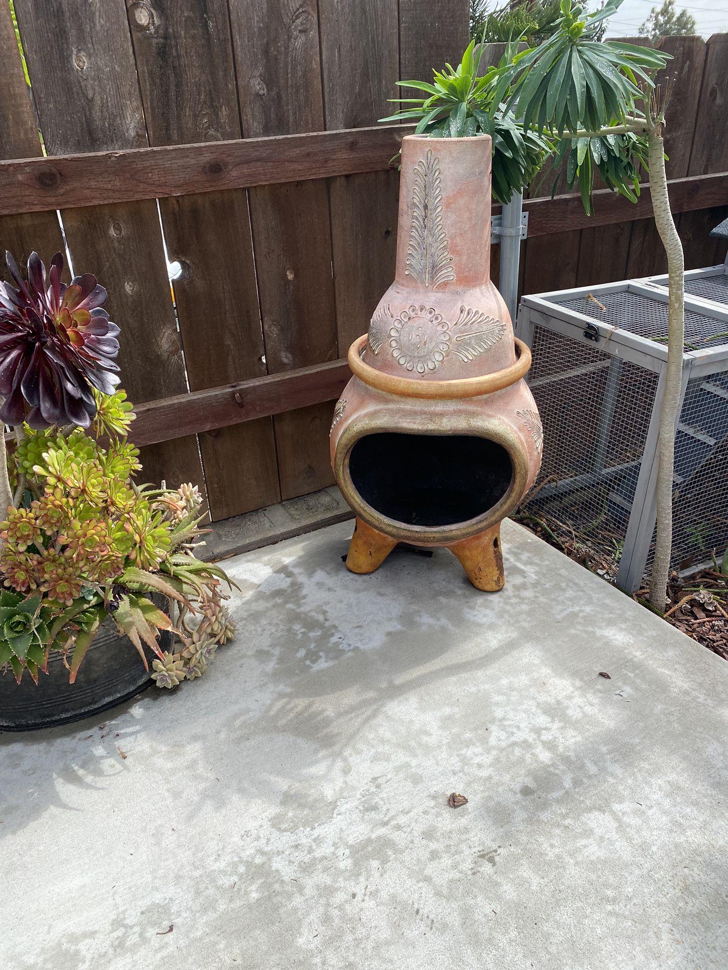 Terracotta Clay Chiminea