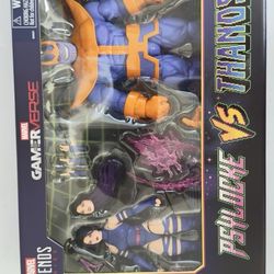 Marvel Psylocke and thanos figures
