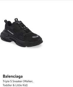 Belenciaga Triple S Sneaker (Walker, Toddler & Little Kid) 13US / 31EU BLACK 
