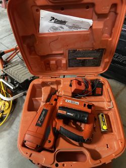 Paslode Impulse 18g Finish Nailer w/case, booklet, (1) fuel & battery
