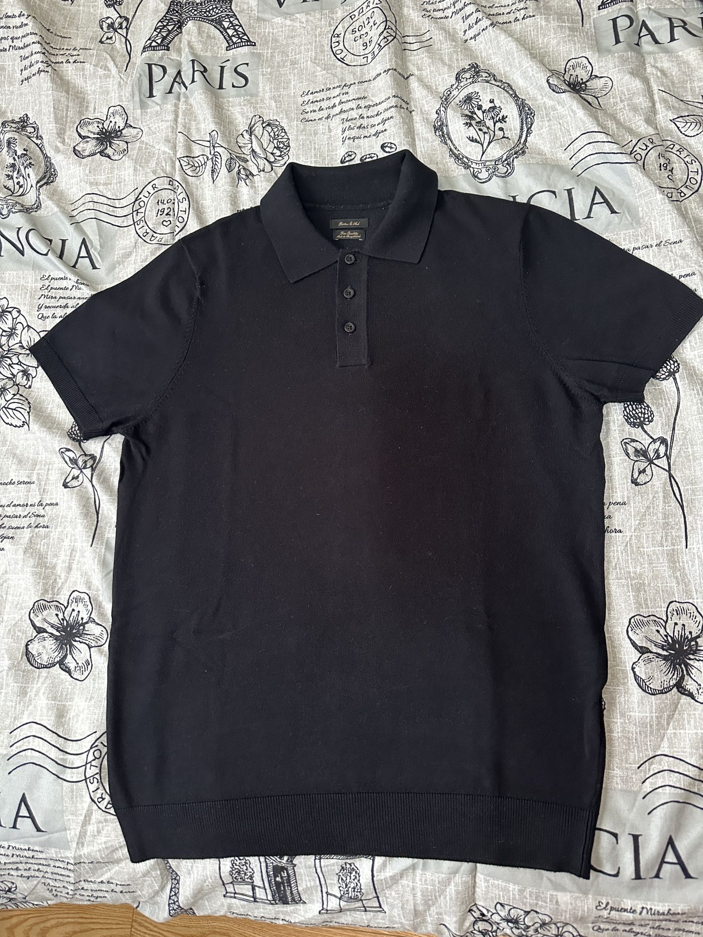 Black Men’s Polo Shirt Size M
