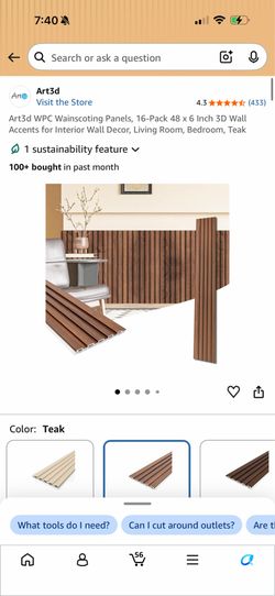 8pc wainscoting panels