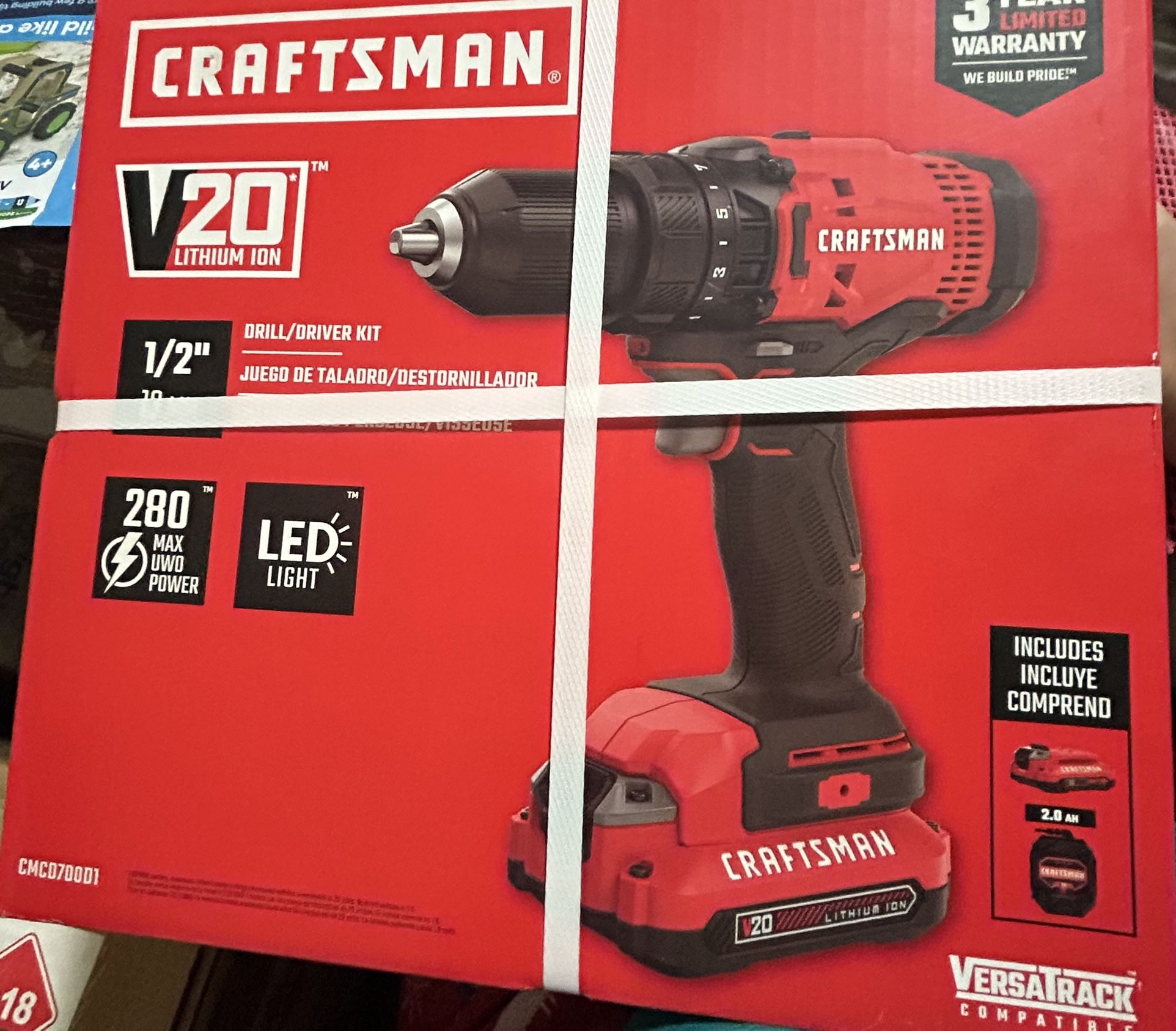 CRAFTSMAN V20 20-volt Max 1/2-in Keyless Cordless Drill (1-Battery Included, Charger Included)