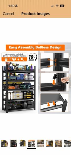 5 tier stainless steel shelving