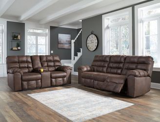 Derwin Nut 2 Pc. Reclining Sofa & Loveseat