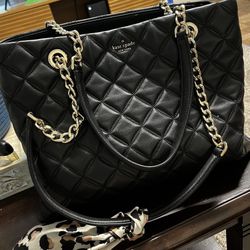 Kate Spade Black Purse+ Black Wallet For Free