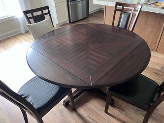 Wooden dining table