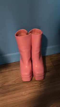 Soda barbie pink heels boots