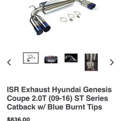 09-16 Hyundai Genesis Coupe 2.0T ISR Catback Exhaust