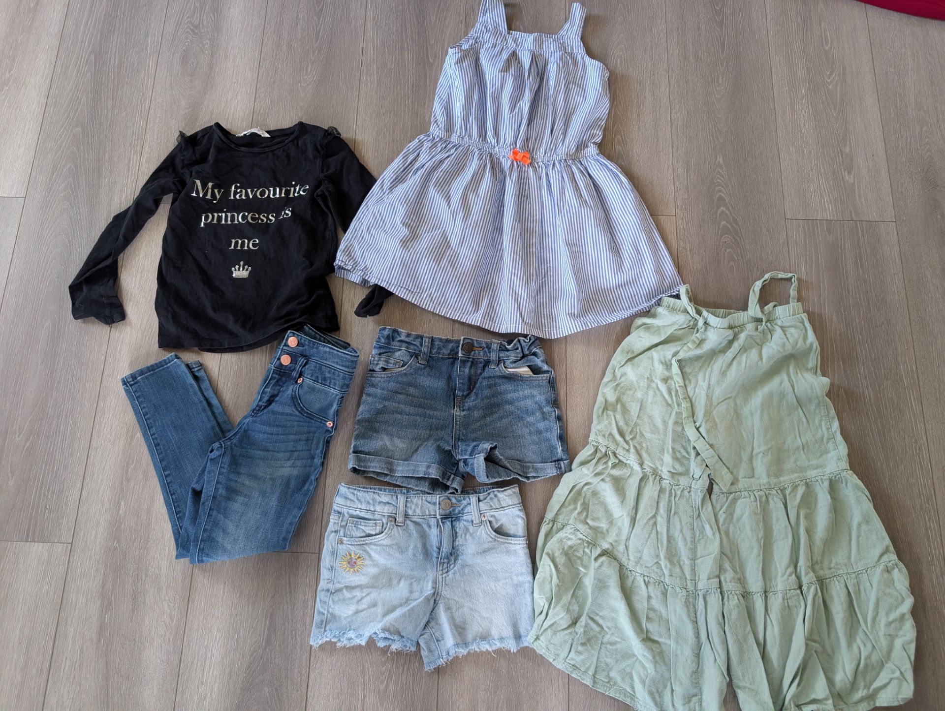 6 piece girls bundle size 6-7