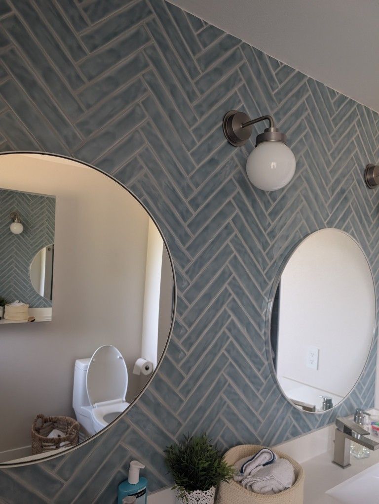Round Bathroom Mirrors ( Set. of 2)