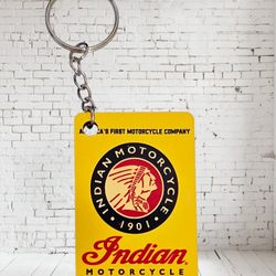 Indian Motorcycle Poster Keychain 
