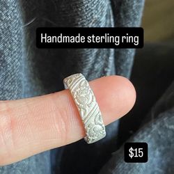 10k gold filled ring and a sterling handmade ring