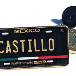 Castillo Car Plate Pin For Caps Clothing Enamel Badge  Pin Mexico Mexican Pin