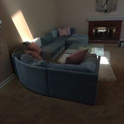 Blue Sectional Couch $75.00