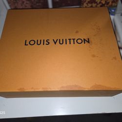 Large EMPTY orange Louis Vuitton gift box. 