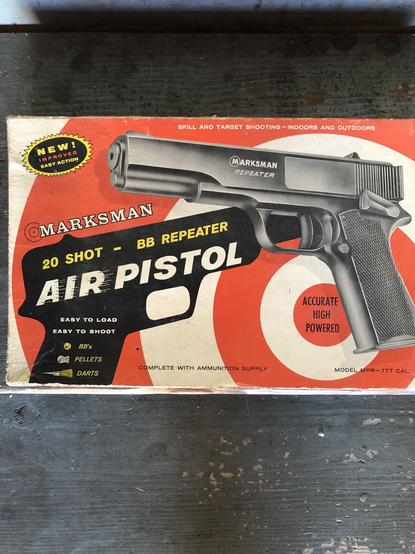 Vintage Marksman Air Pistol BB Repeater