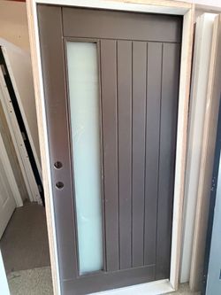 36" Modern Prehung door