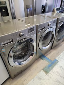 Lg Washer And Dryer Front Load Set Large Capacity