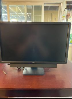 Dell 24” Monitor W/Dell Sound Bar and Headset Jack