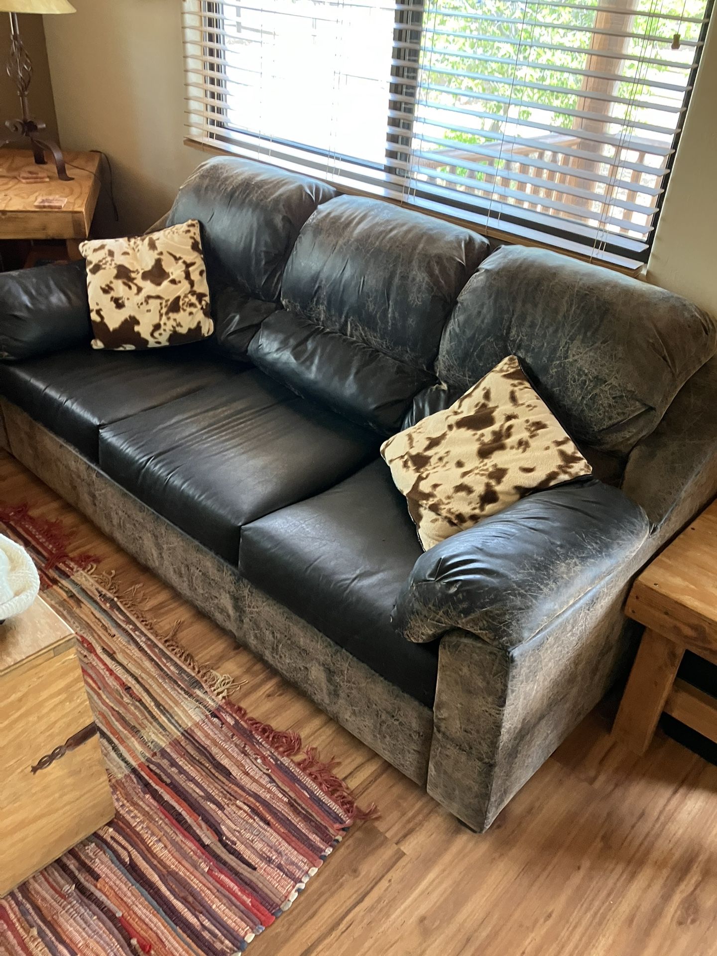 Suede Sleeper Sofa
