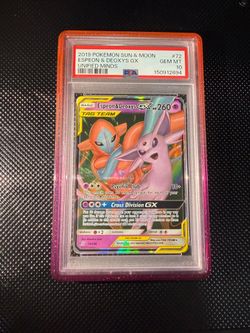 2019 Pokemon Sun & Moon Unified Minds Espeon & Deoxys GX #72