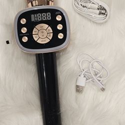 Carpool Karaoke 2.0 The Mic 2021 Version 2-Pack, Wireless Bluetooth Karaoke Microphones with Voice Changing Effects and Duet Options, Rose Gold