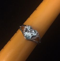 Sterling Silver Blue, Pink, Amethyst CZ Ring